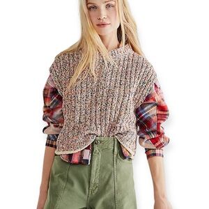 Free People Desert Heat Knit Sweater Vest